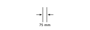 Flächenbündiges Design der Profile - Bautiefe 75 mm